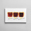My Three Hearts Print 1189x841mm on canvas linen
